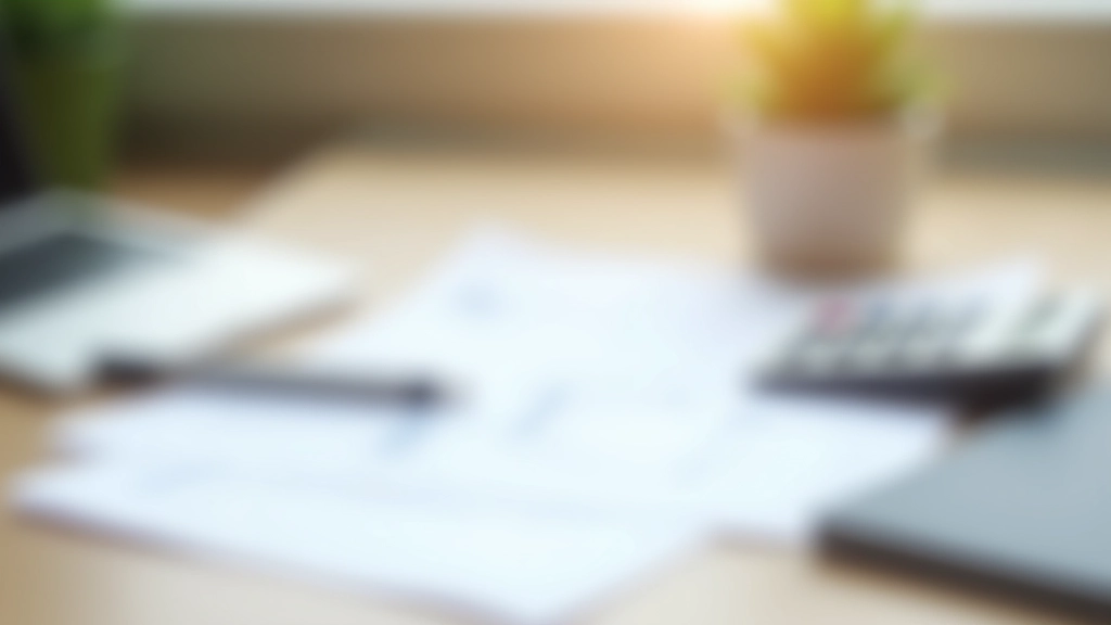 Financial planning documents and calculator showing pension calculations and budget planning